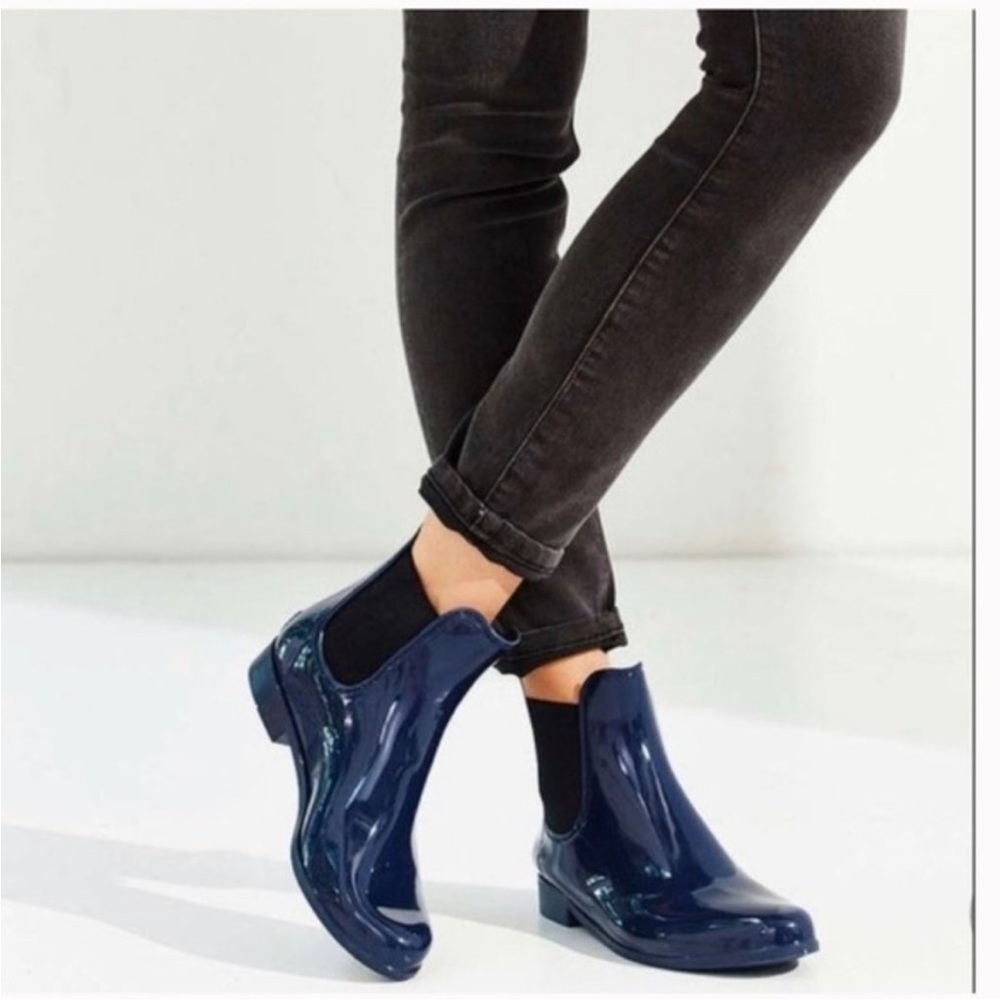 SAM EDELMAN Tinsley Rubber Rain Boot Navy Blue Size 9 - Picture 1 of 11
